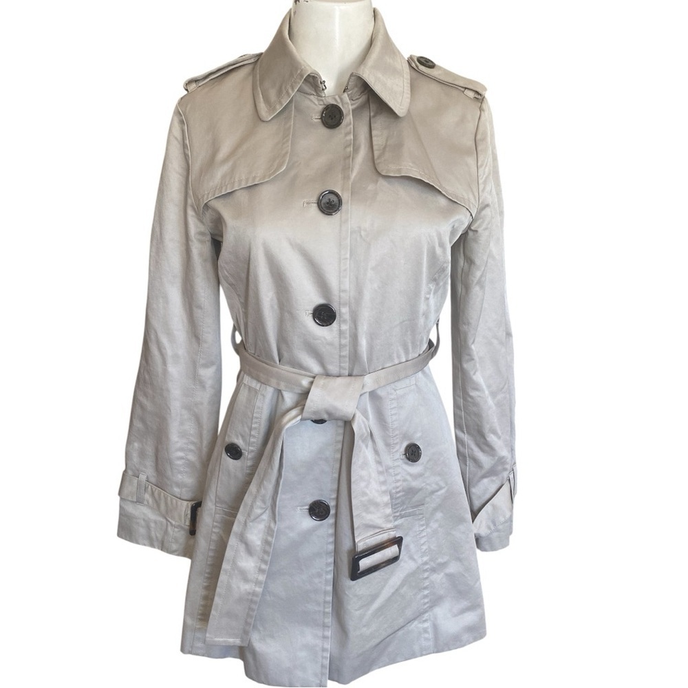 Banana Republic Tan Trench Coat Classic Design Size XS